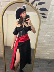 Disfraz Pirata Negro Largo