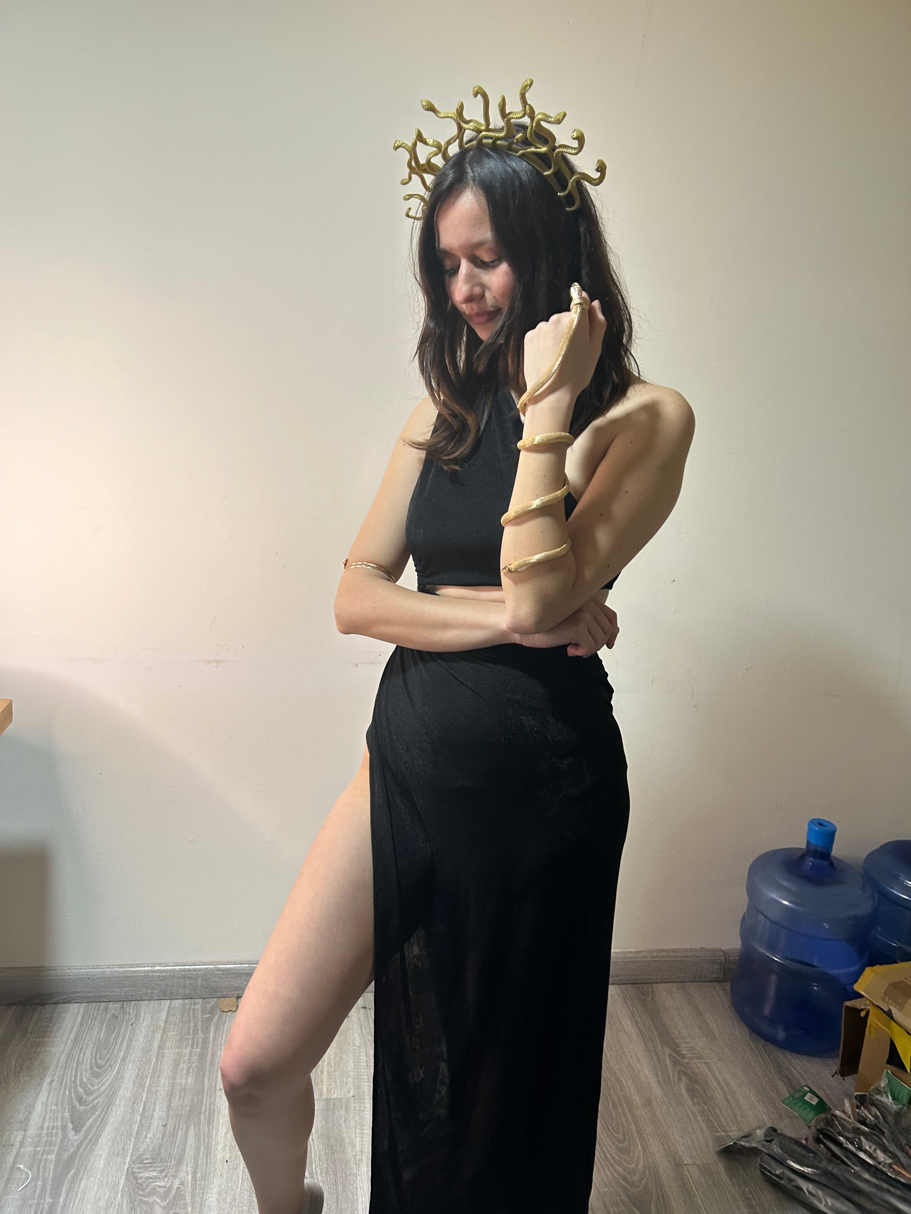 Disfraz Medusa Negro