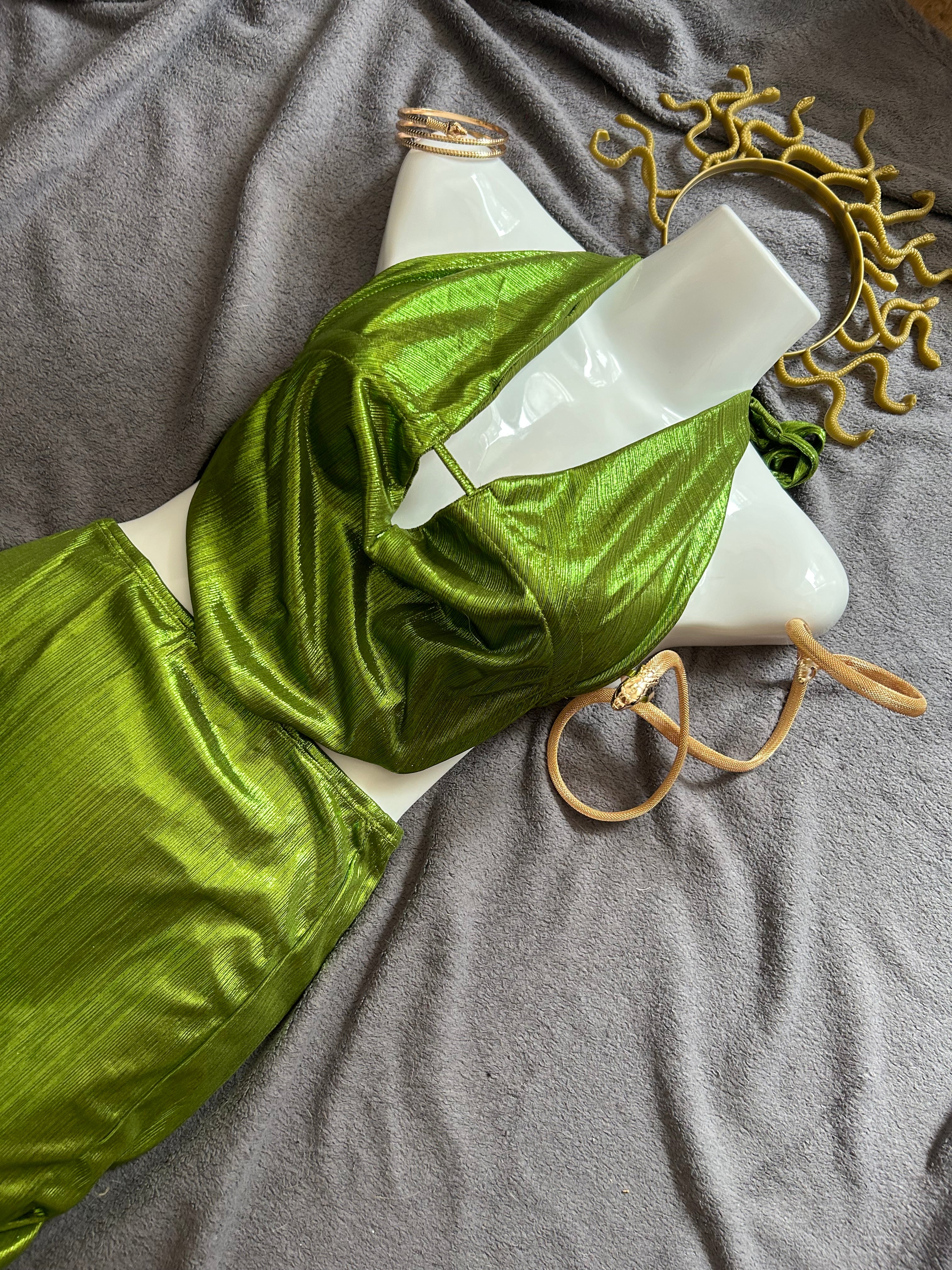 Disfraz Medusa Verde
